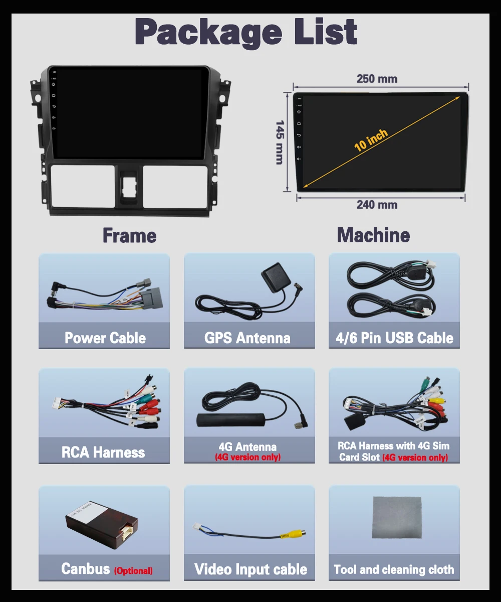 Car radio Android 14 Navigation GPS For Toyota VIOS Yaris 2013 - 2017 Car Radio Player Wireless Android Auto Intelligent System Car radio Android 14 Navigation GPS For Toyota VIOS Yaris 2013 - 2017 Car Radio Player Wireless Android Auto Intelligent System