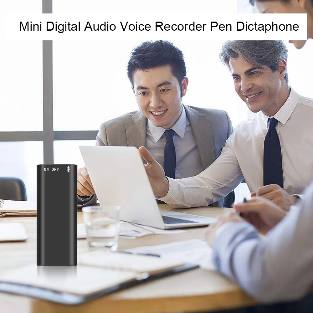 Portable Mini USB Pen 8GB 16GB 32GB Digital Audio Voice Recorder Mp3 Player 192Kbps Recording