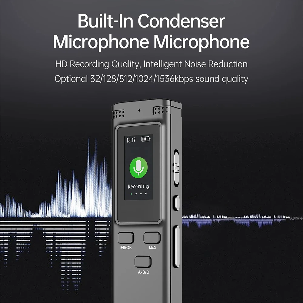 8GB/16GB/32GB/64GB/128GB Digital Sound Recording Pen Portable Voice Activated Voice Recorder Noise Reduce Recorder MP3 Player