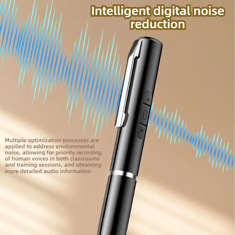 Voice Controlled Digital Pen Recorder With 360° Sound Audio Recording For Meetings And Dictation Voice Recorder 1pcs V3t4