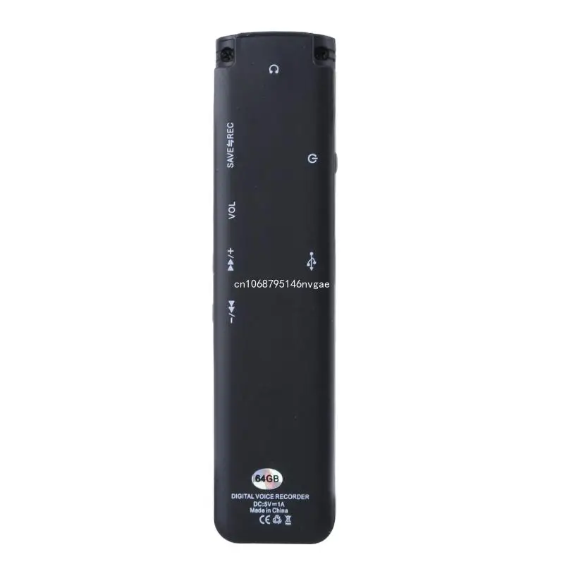 64GB Digital Voice Activated Recorder Dictaphone Voice Recorder Noise Reduction New Dropship