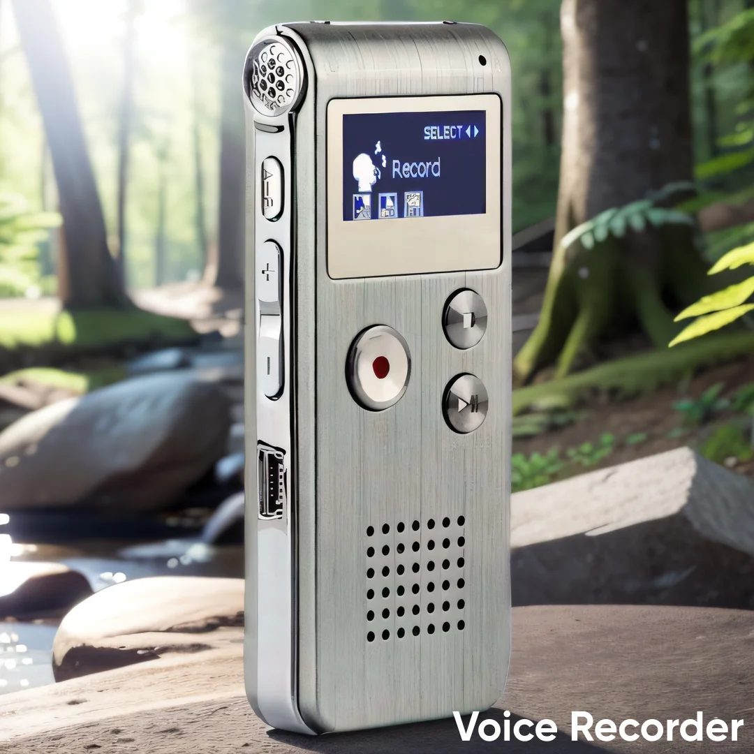 Multifunctional Rechargeable 8GB 650HR Digital Audio Voice Recorder Dictaphone MP3 Player