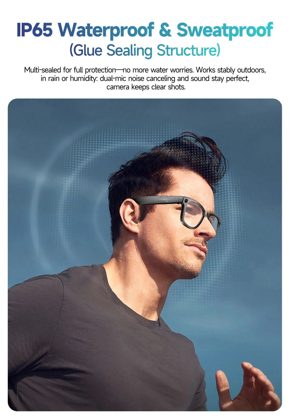 2025 New 800W Camera Glasses Bluetooth Smart Glasses with Camera Voice Call Music Smart Sunglasses Video Sound Record AI Glasses