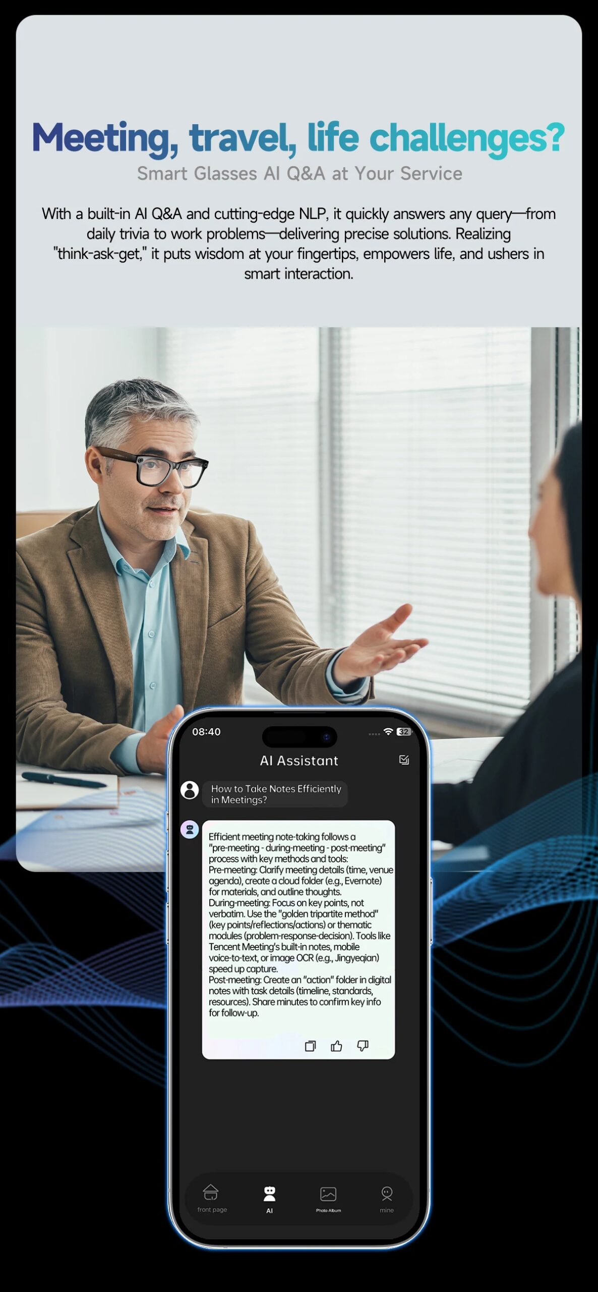 2025 New 800W Camera Glasses Bluetooth Smart Glasses with Camera Voice Call Music Smart Sunglasses Video Sound Record AI Glasses