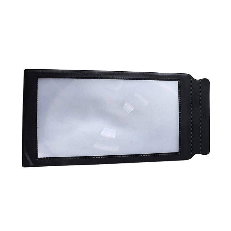 Bview Art 1Pc A4 Size Portable Magnifying Glass Thin PVC Magnifier Sheet Reading Mobile Phone Screen Video Amplifier