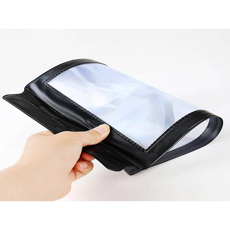 Bview Art 1Pc A4 Size Portable Magnifying Glass Thin PVC Magnifier Sheet Reading Mobile Phone Screen Video Amplifier