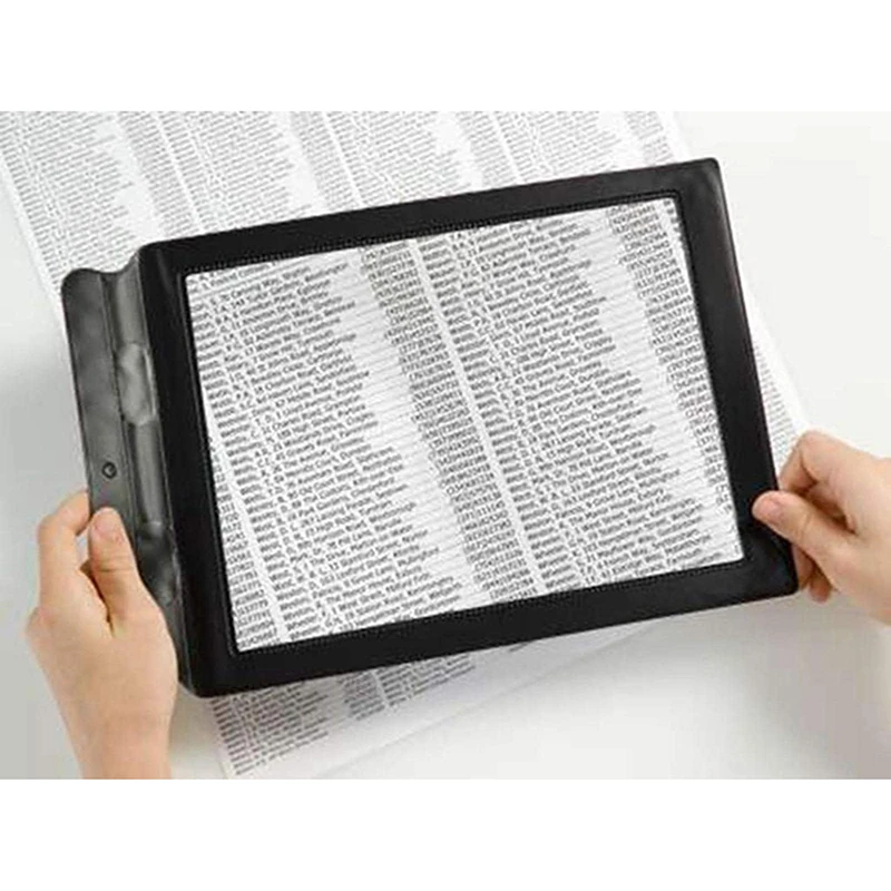 Bview Art 1Pc A4 Size Portable Magnifying Glass Thin PVC Magnifier Sheet Reading Mobile Phone Screen Video Amplifier