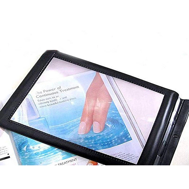 Bview Art 1Pc A4 Size Portable Magnifying Glass Thin PVC Magnifier Sheet Reading Mobile Phone Screen Video Amplifier