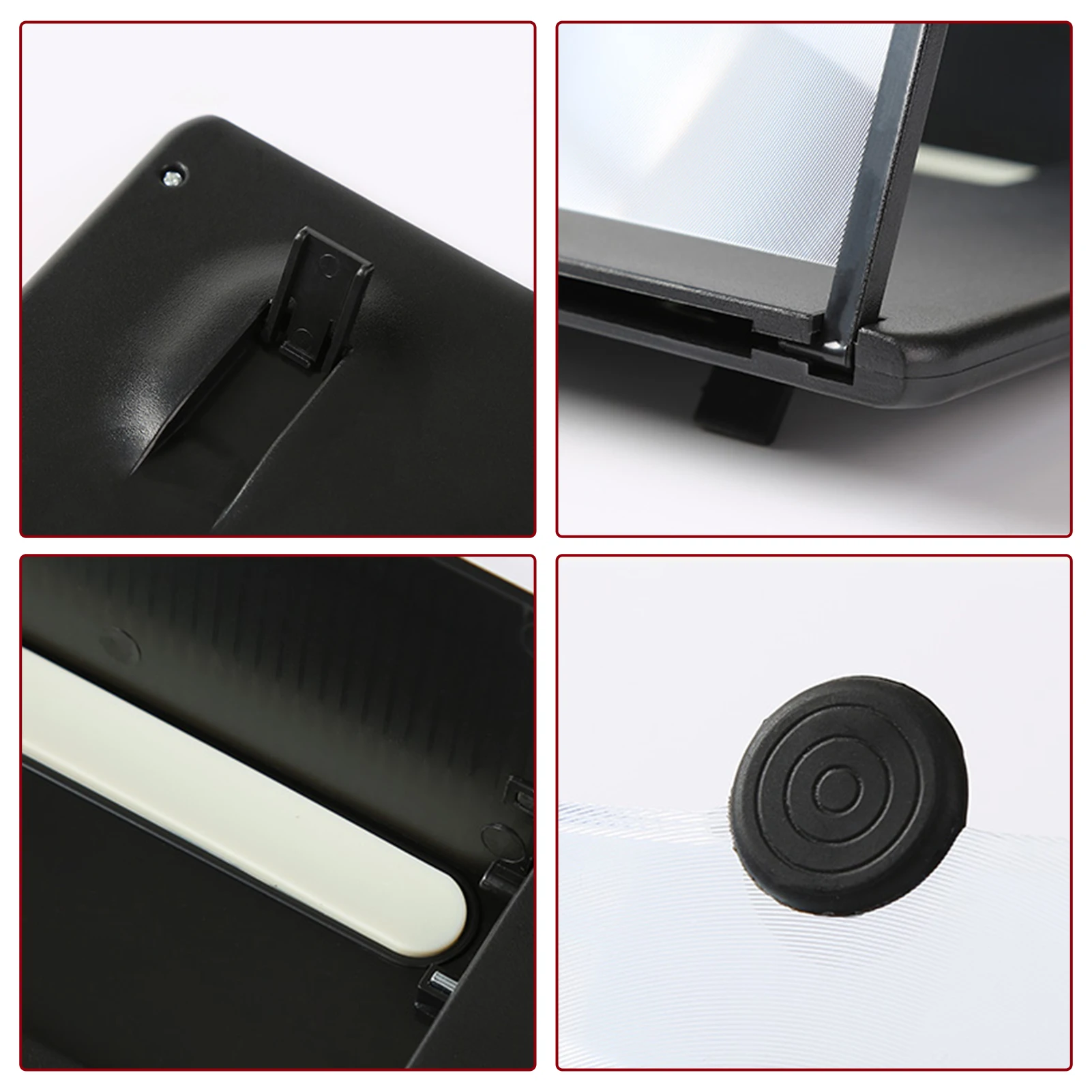 L16 16 inch Mobile Phone Screen Magnifier 3D Enlarger Magnifying  Amplifier Bracket Universal Foldable Desk Phone Holder Stand