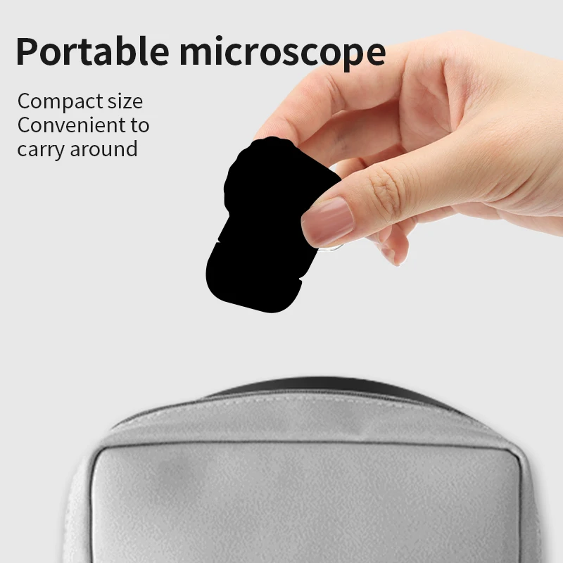 LUXIANZI Magnifying Glass 50X Zoom Microscope With LED UV Light Mobile Phone Clip Focusing Adjusted Pocket Universal Magnifier