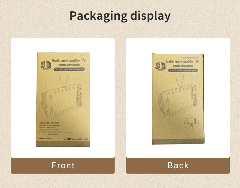 Phone Screen Magnifier Enlarged Expand Stand Phone Holder HD Video Amplifier Eyes Protection Retro TV Box For Iphone Xiaomi