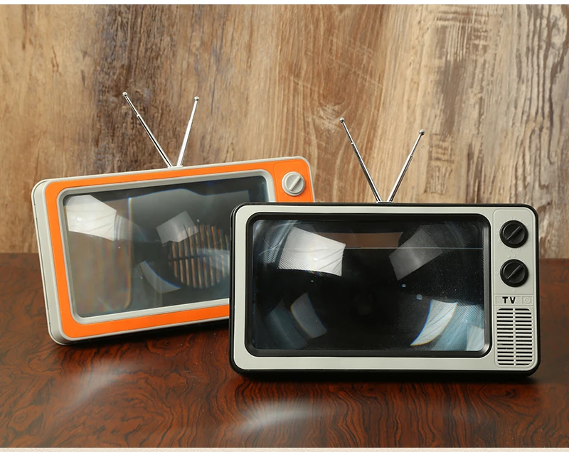Phone Screen Magnifier Enlarged Expand Stand Phone Holder HD Video Amplifier Eyes Protection Retro TV Box For Iphone Xiaomi
