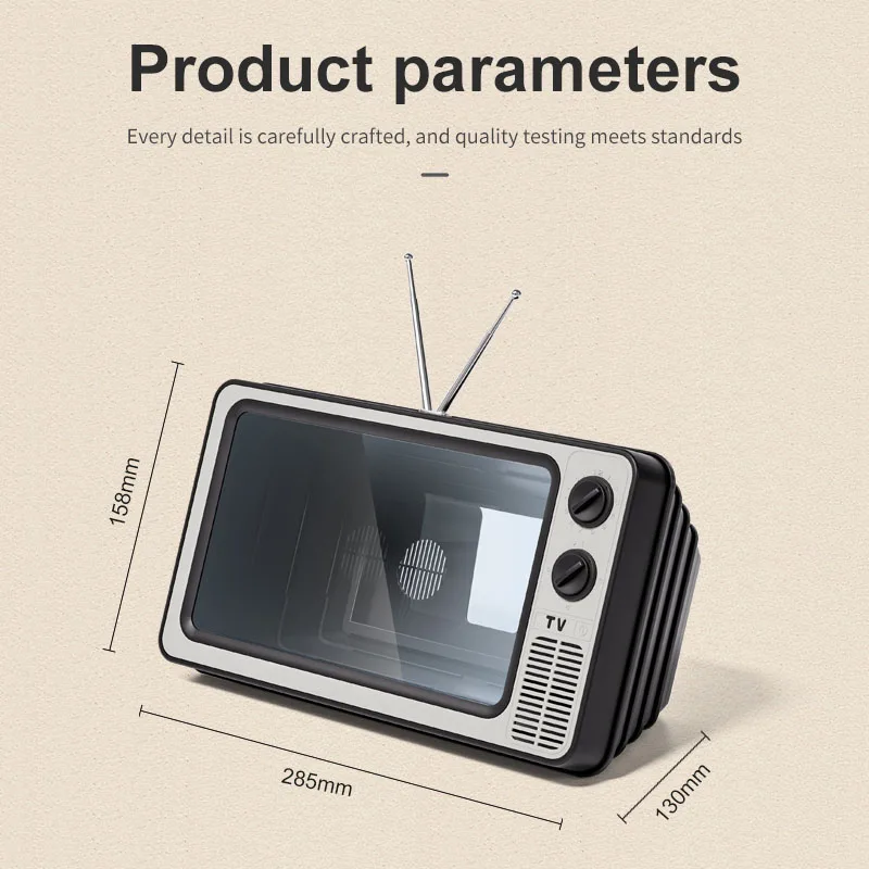 Phone Screen Magnifier Enlarged Expand Stand Phone Holder HD Video Amplifier Eyes Protection Retro TV Box For Iphone Xiaomi