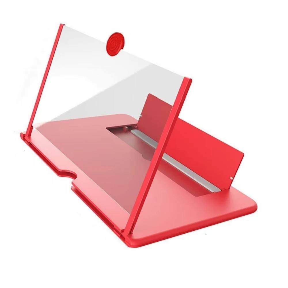 Screen Magnifier Version, Phone Projector with Extender, 3D HD Smartphone Amplifier, Foldable Stand, Adjustable Angle