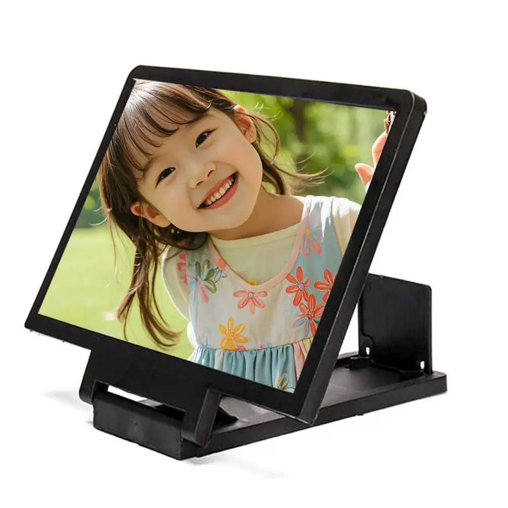 Screen Magnifier HD Screen Magnifying Glass Eye Protection Lightweight Portable Screen Enlarge Magnifier Phone Holder