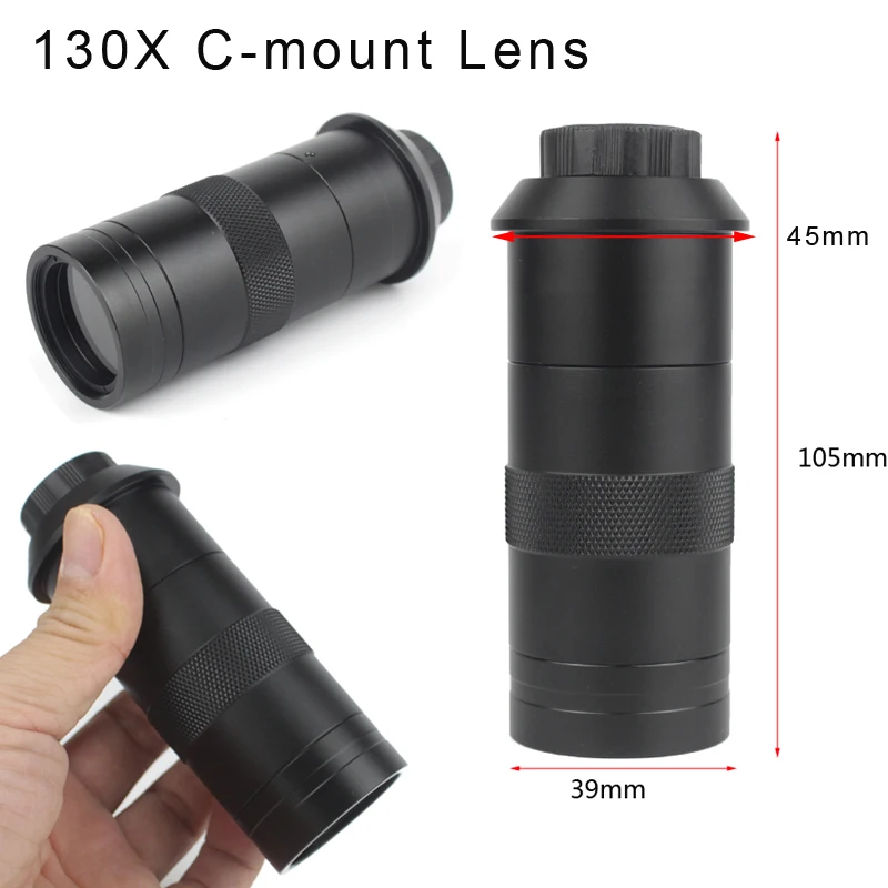 SONY 48MP 4K 1080P HDMI USB Digital Video Monocular Microscope Camera 130 Zoom C-Mount Lens For Phone PCB Soldering Repair Tools SONY 48MP 4K 1080P HDMI USB Digital Video Monocular Microscope Camera 130 Zoom C-Mount Lens For Phone PCB Soldering Repair Tools