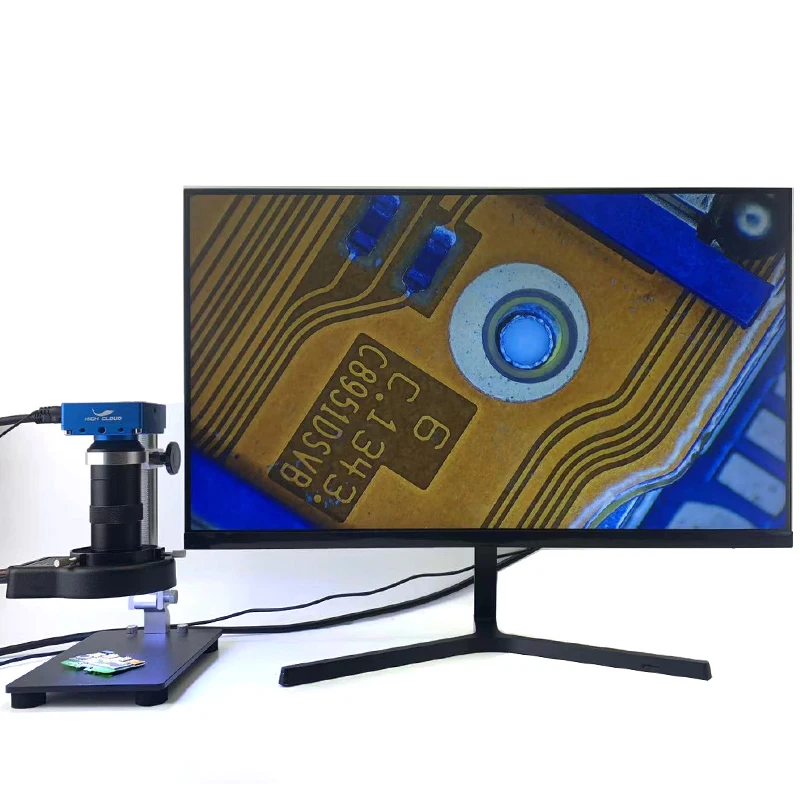 SONY 48MP 4K 1080P HDMI USB Digital Video Monocular Microscope Camera 130 Zoom C-Mount Lens For Phone PCB Soldering Repair Tools SONY 48MP 4K 1080P HDMI USB Digital Video Monocular Microscope Camera 130 Zoom C-Mount Lens For Phone PCB Soldering Repair Tools