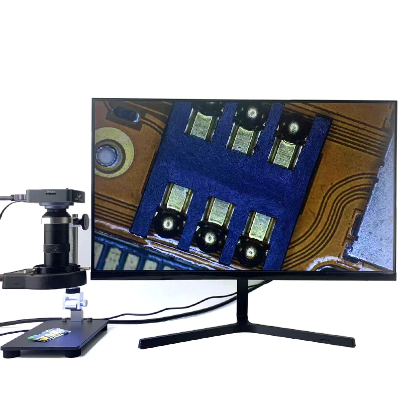 SONY 48MP 4K 1080P HDMI USB Digital Video Monocular Microscope Camera 130 Zoom C-Mount Lens For Phone PCB Soldering Repair Tools SONY 48MP 4K 1080P HDMI USB Digital Video Monocular Microscope Camera 130 Zoom C-Mount Lens For Phone PCB Soldering Repair Tools