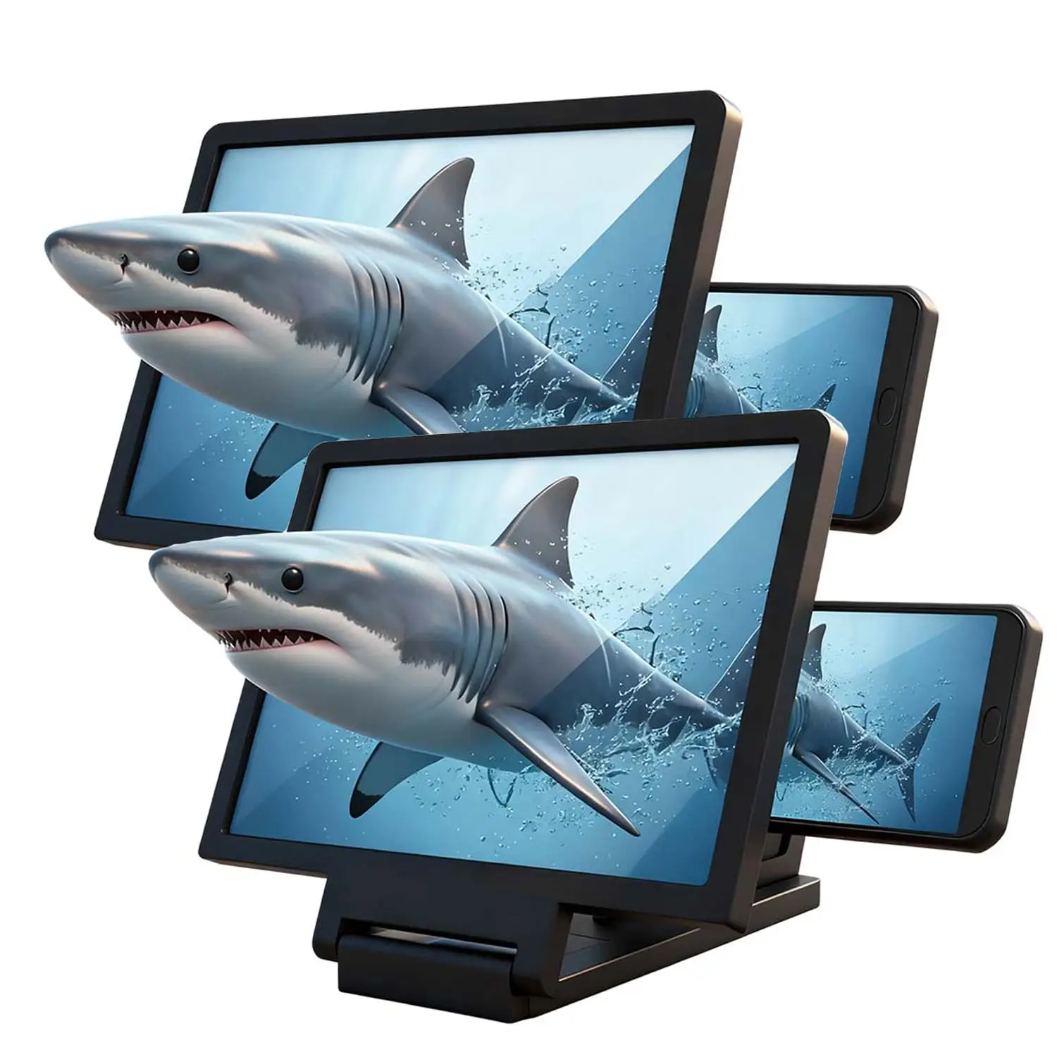 Screen Magnifier For Smartphone Scratch-Resistant Hd Phone Screen Magnifier Mobile Phone Screen Amplifier Optical Zoom For Bag