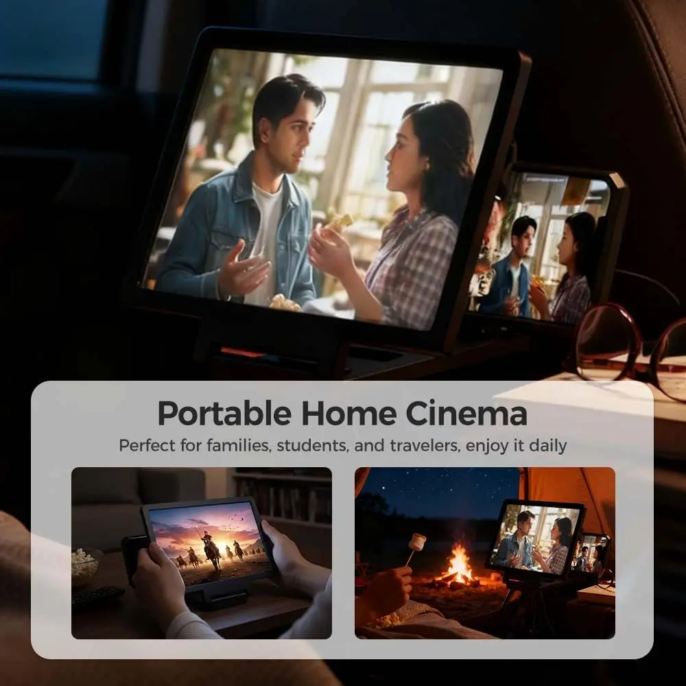 Screen Magnifier For Smartphone Scratch-Resistant Hd Phone Screen Magnifier Mobile Phone Screen Amplifier Optical Zoom For Bag