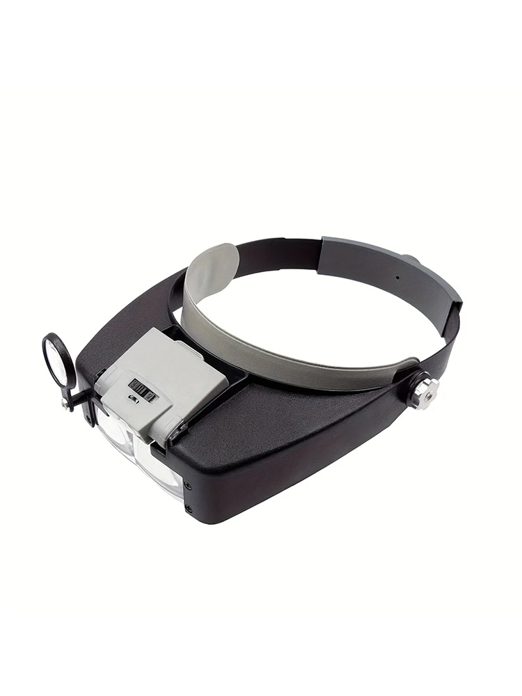 10X Headband Glasses Magnifier Adjustable Size LED Magnifier Loupe Glasses for Reading Illuminated Watchmaker Repair Tool