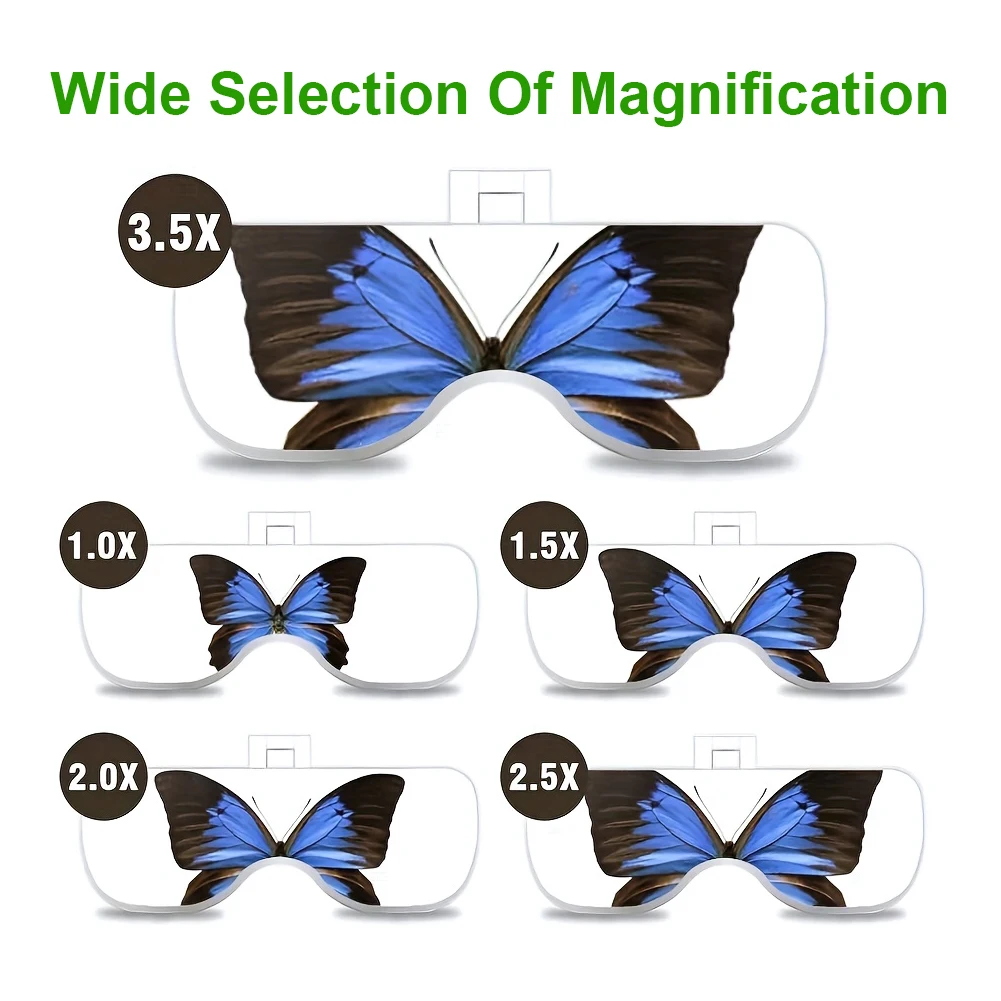 Head-mounted Magnifying Glasses with 2 LED Lights Magnifier 1.0X 1.5X 2.0X 2.5X 3.5X for Watch Repair Reading Magnifying Glasses