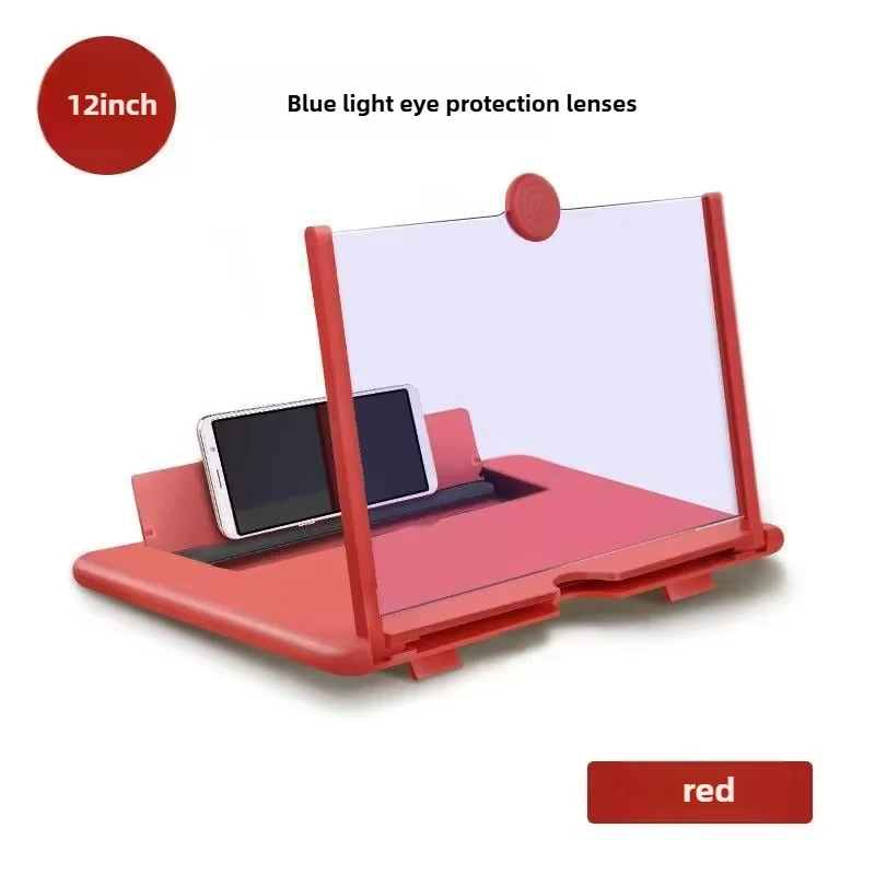 12 Inch Phone Screen Magnifier Ultra HD Mobile Movie Viewer for Eye Protection Landscape TV Viewing Full Screen Portable Stand