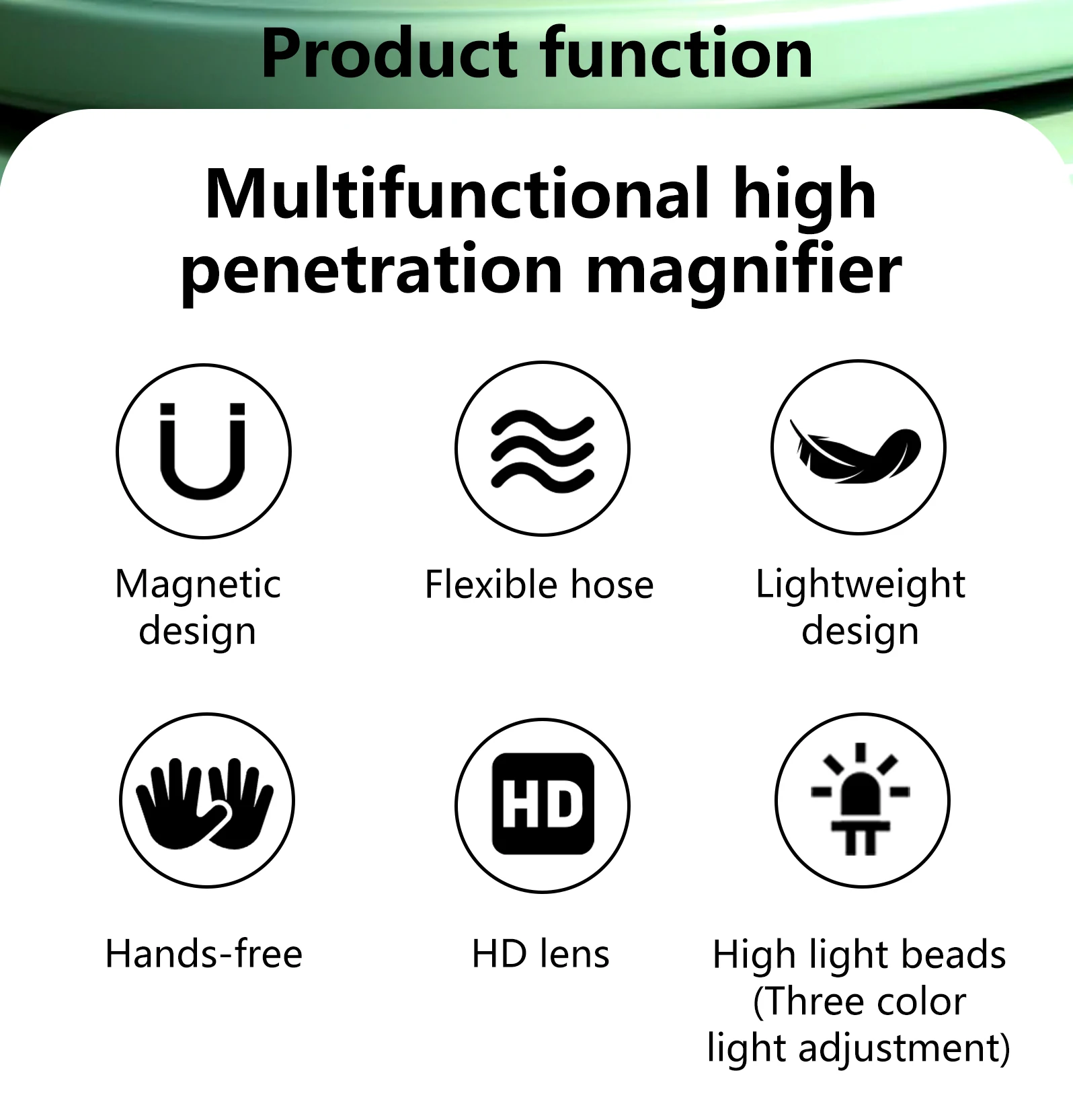 5X Hands-Free Magnifying Glass with Light, Full Page Magnifier with 100 LED Cold and Warm Light 3 Modes for Seniors Low Vision