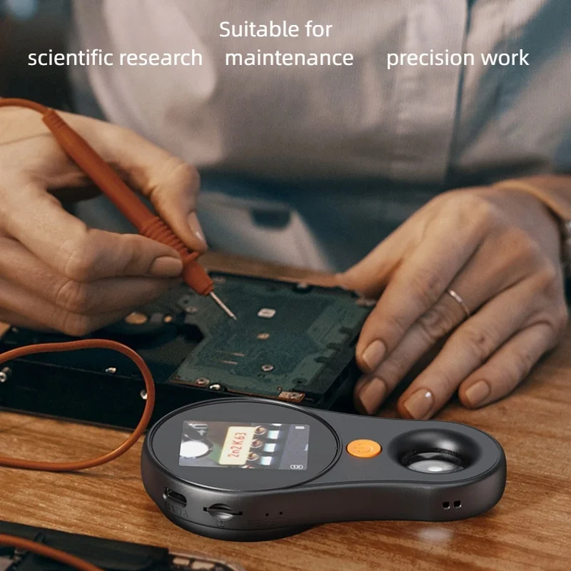  500X Magnification Digital Handheld Microscope HD Electronic Coin Magnifier 2Inch IPS Screen for Jewelry Watch Repair Type C