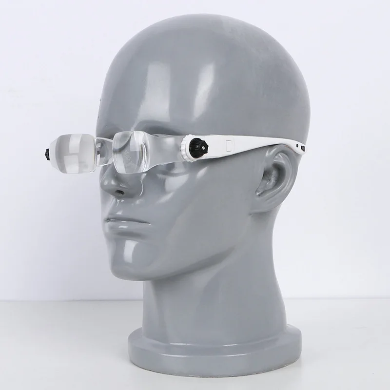 1PC 1.5X-3.8X/2X-4X Zoom Mobile Phone Glasses Magnifying Glass Cellphone Screen Wearing Magnifier with Phone Holder