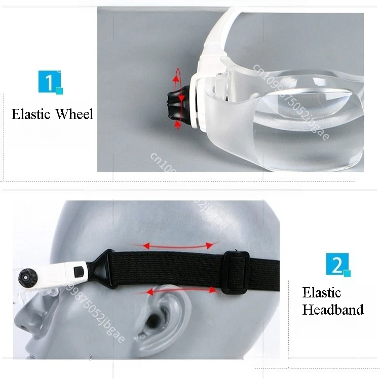 1PC 1.5X-3.8X/2X-4X Zoom Mobile Phone Glasses Magnifying Glass Cellphone Screen Wearing Magnifier with Phone Holder