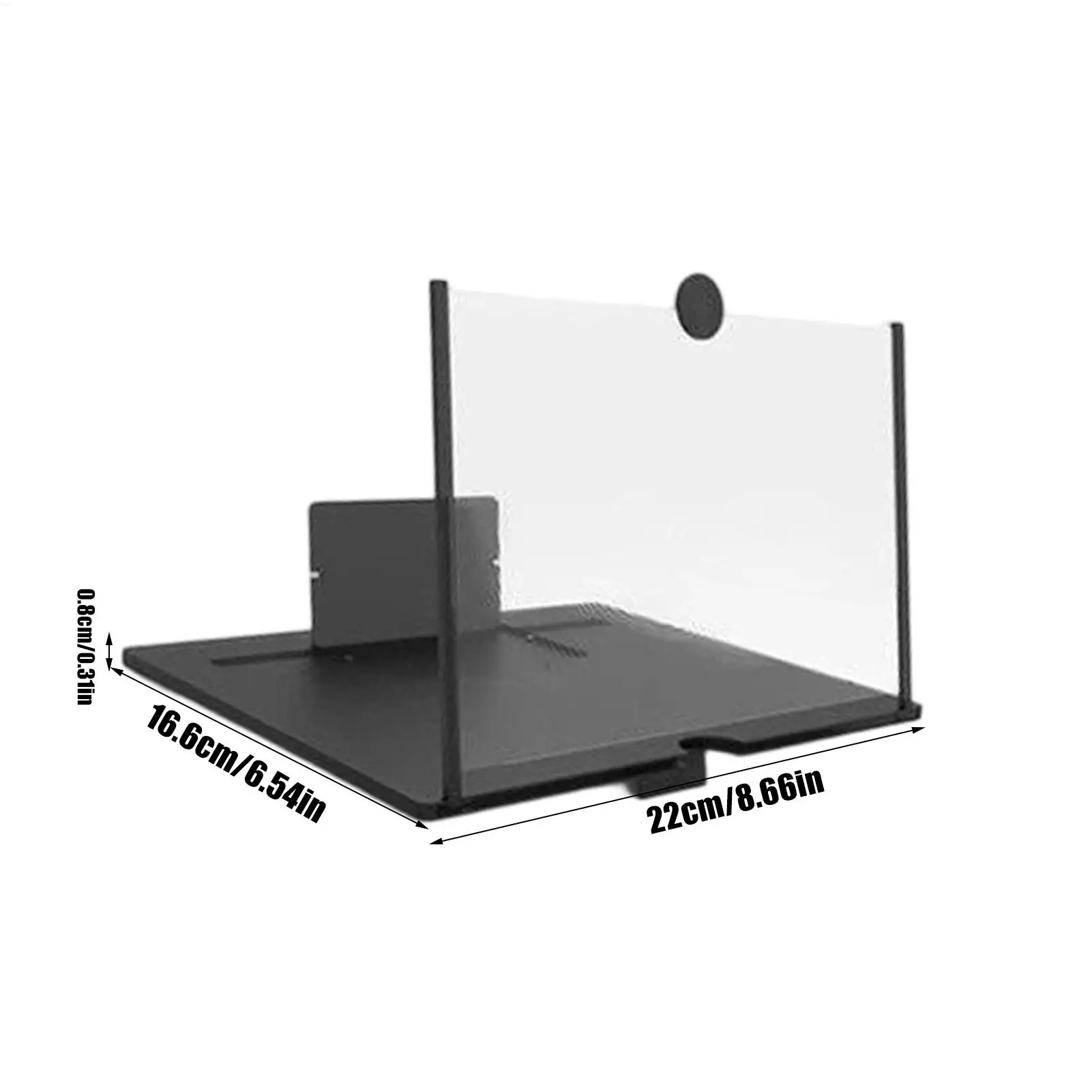 10 Inch HD Phone Screen Magnifier Portable Foldable Movie Video Amplifier for Smartphones, Mini Personal Cinema Enlarger