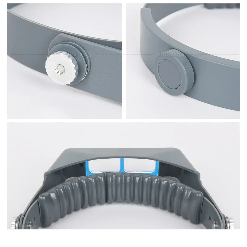 Tungfull Headband Magnifier Head-mounted Hands Free Magnifying Glasses Loupe Visor For Electronics Watch Repair Jewelry