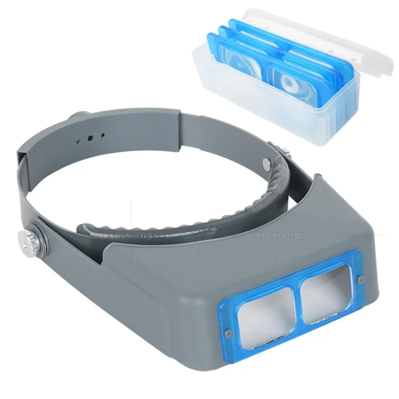 Tungfull Headband Magnifier Head-mounted Hands Free Magnifying Glasses Loupe Visor For Electronics Watch Repair Jewelry