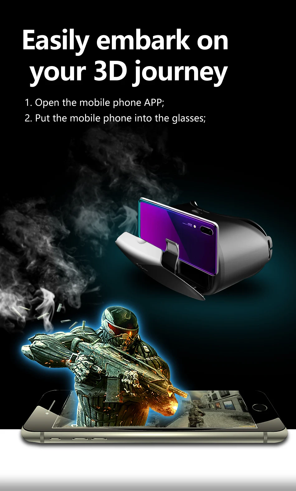 3D Virtual Reality VR Glasses For iPhone Android Smartphone Cell Mobile Phone Helmet Headset Wirth Real Lenses Goggles Devices 3D Virtual Reality VR Glasses For iPhone Android Smartphone Cell Mobile Phone Helmet Headset Wirth Real Lenses Goggles Devices