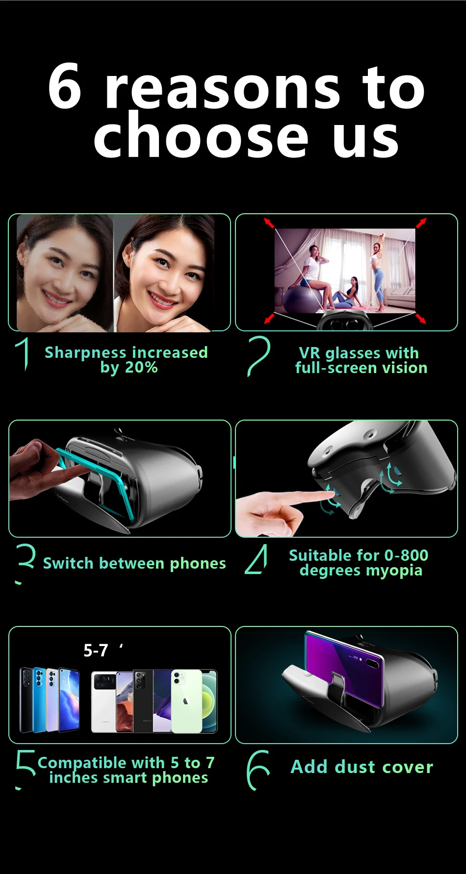 3D Virtual Reality VR Glasses For iPhone Android Smartphone Cell Mobile Phone Helmet Headset Wirth Real Lenses Goggles Devices 3D Virtual Reality VR Glasses For iPhone Android Smartphone Cell Mobile Phone Helmet Headset Wirth Real Lenses Goggles Devices