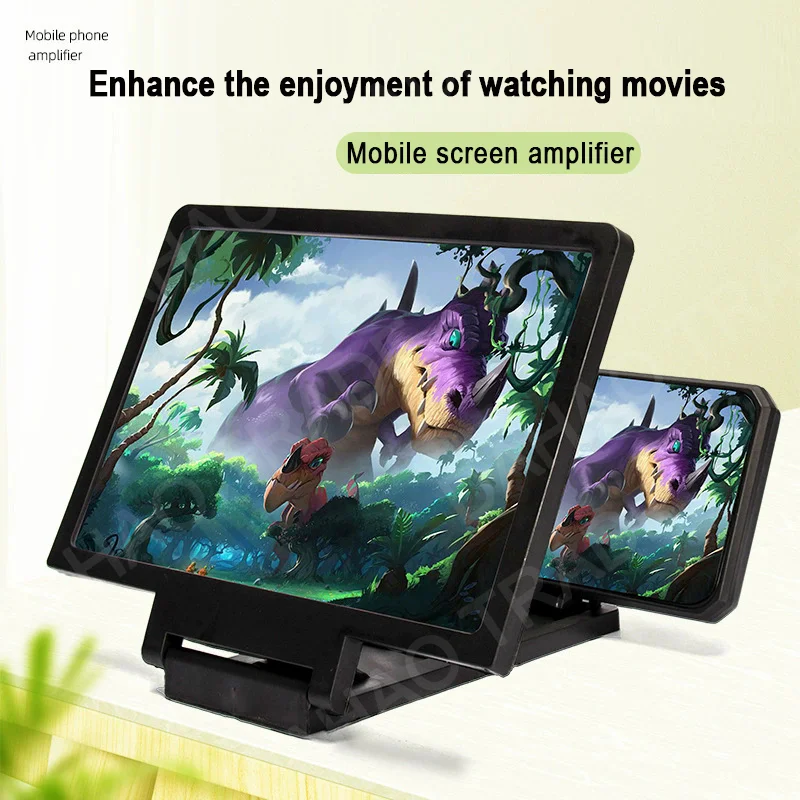 NEW 3D Screen Amplifier Mobile Phone HD Screen Video Glass Stand Magnifier For Phone Enlarged Screen Phone Stand Bracket