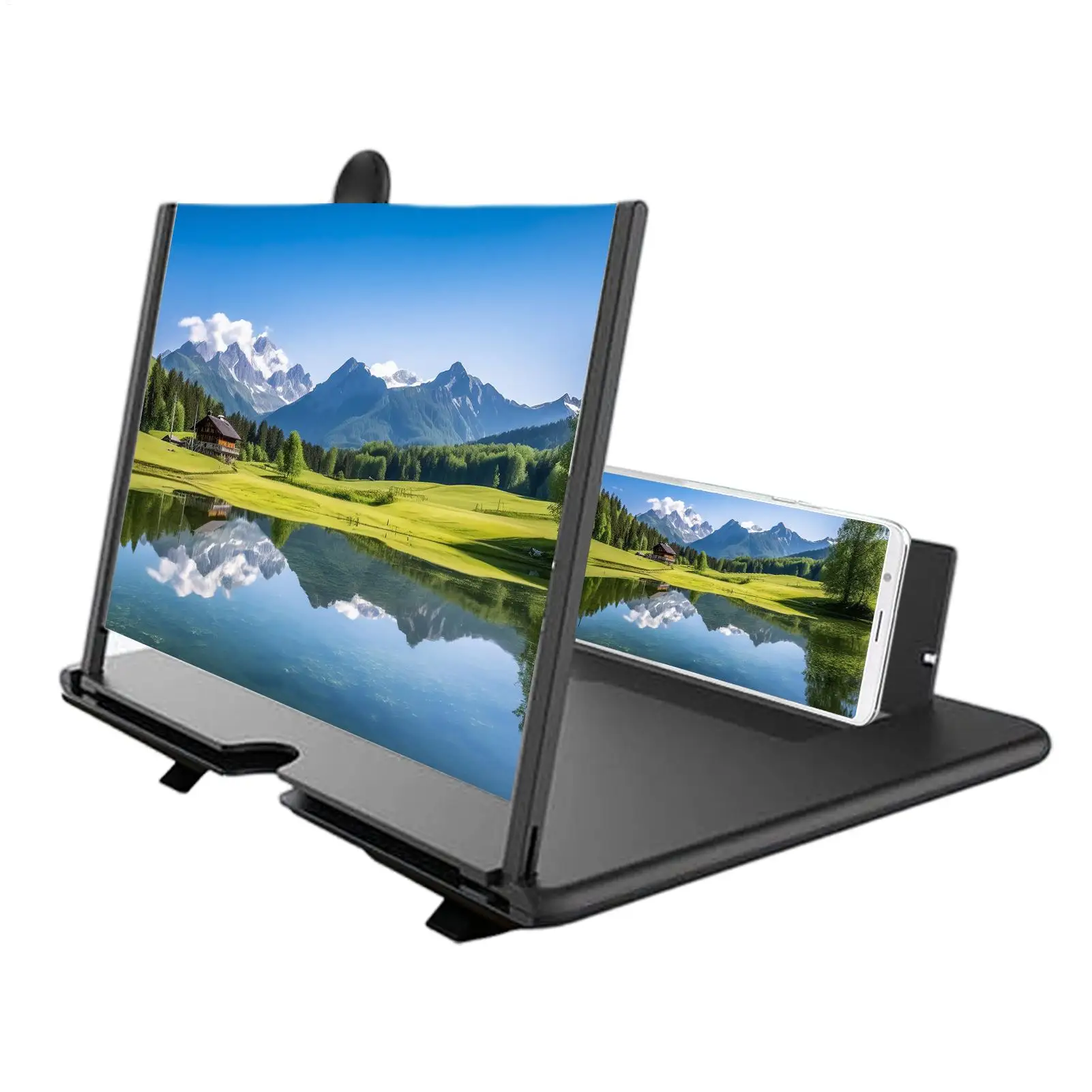 3D HD Phone Screen Amplifier Folding Mobile Phones Magnifying Glass Stand Video Amplifier Bracket Enlarge Eye Protector
