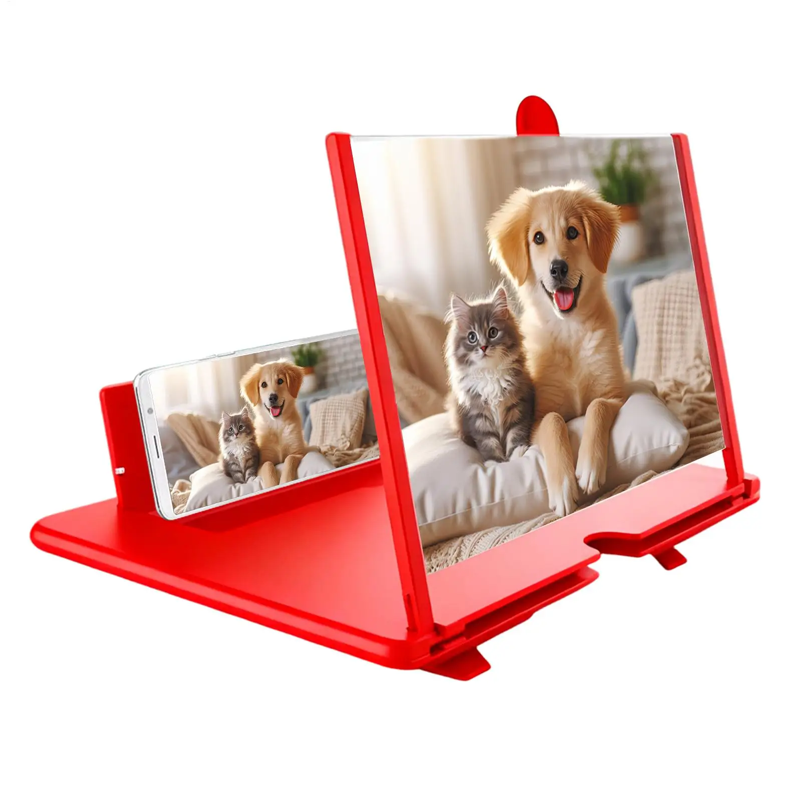 3D HD Phone Screen Amplifier Folding Mobile Phones Magnifying Glass Stand Video Amplifier Bracket Enlarge Eye Protector