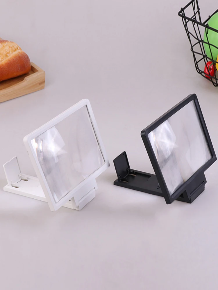 1PC Mobile phone screen amplifier 3D HD TV magnifier foldable desktop mobile phone bracket