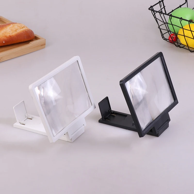 1PC Mobile phone screen amplifier 3D HD TV magnifier foldable desktop mobile phone bracket
