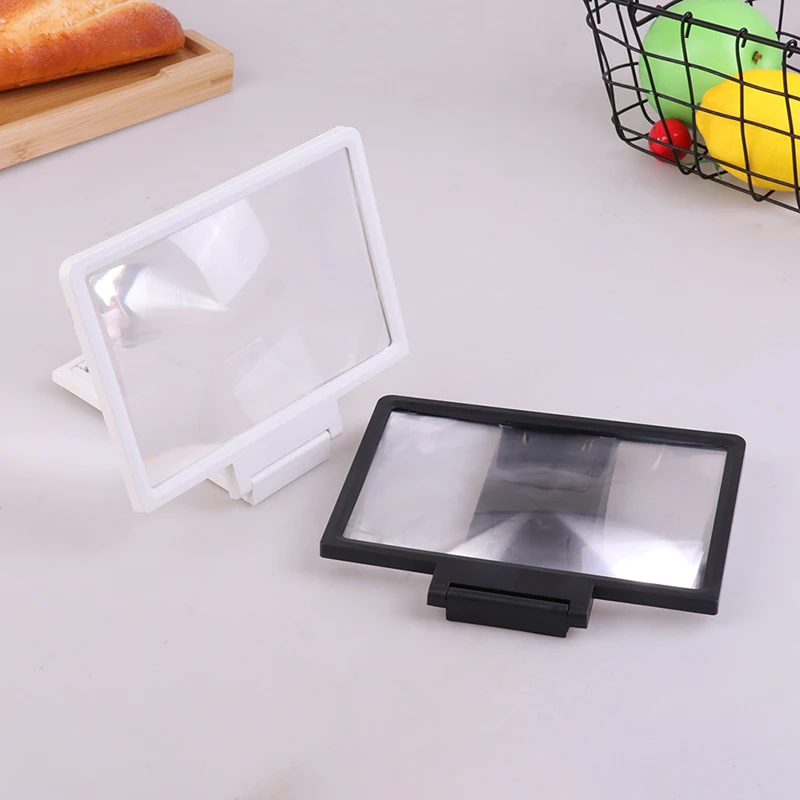 1PC Mobile phone screen amplifier 3D HD TV magnifier foldable desktop mobile phone bracket