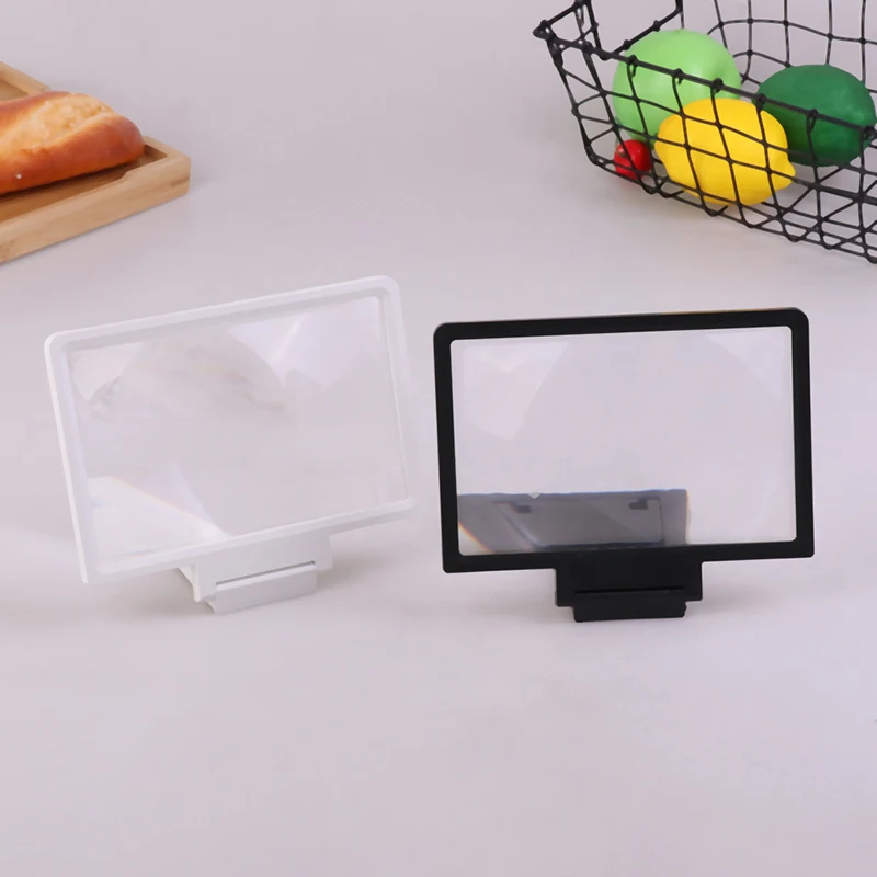 1PC Mobile phone screen amplifier 3D HD TV magnifier foldable desktop mobile phone bracket
