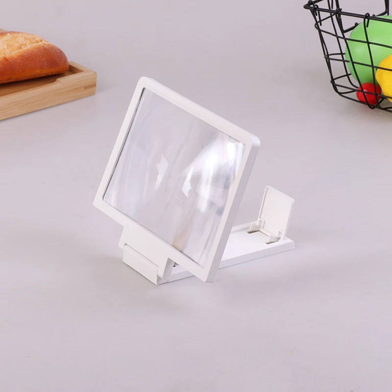 1PC Mobile phone screen amplifier 3D HD TV magnifier foldable desktop mobile phone bracket
