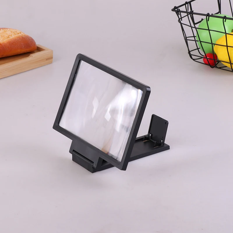 1PC Mobile phone screen amplifier 3D HD TV magnifier foldable desktop mobile phone bracket