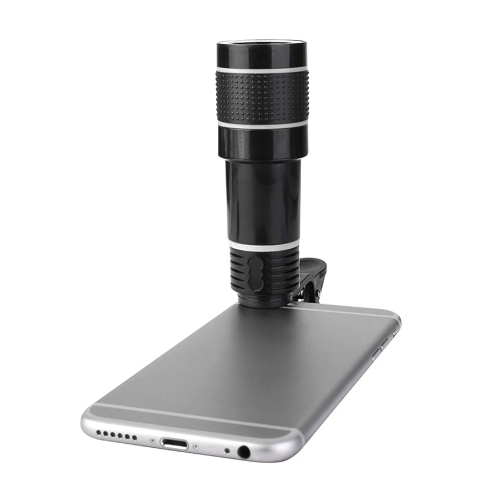 Telescope 8X/12X/20X Long Focus Mobile Phone Clip-on Lens Telescope Telephoto HD Lens External Zoom Special Effects Magnifier