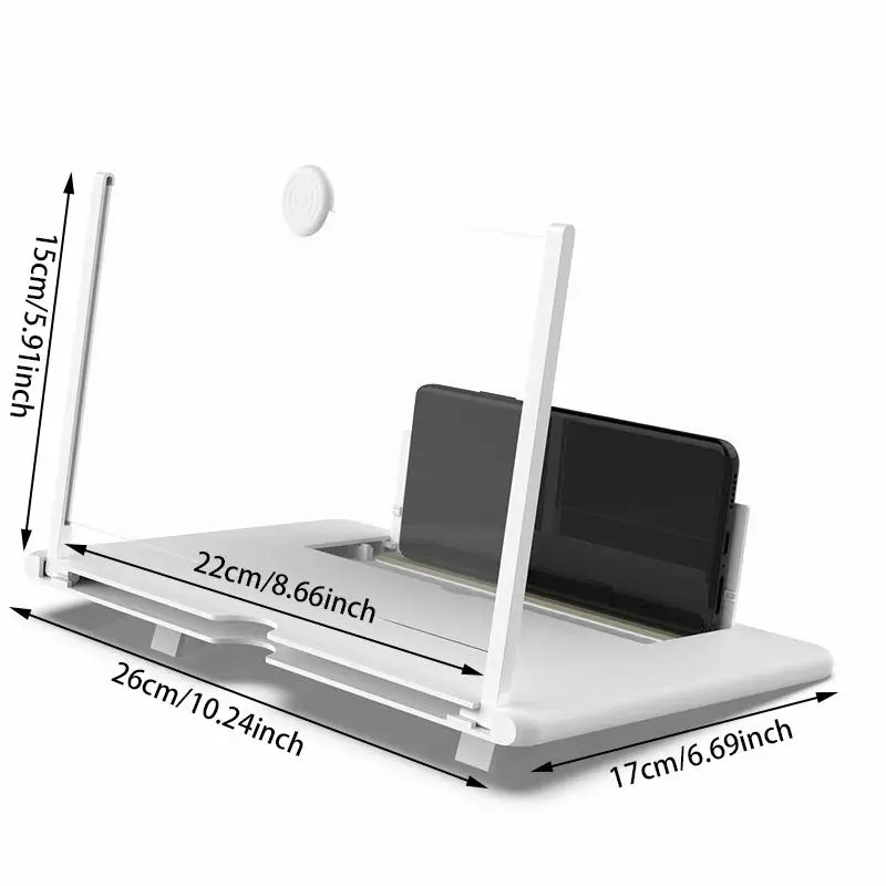 3D Cell Phone Screen Magnifier HD Video Amplifier Stand Bracket Phones Screen Magnifier for Smartphones Mobile Phone Accessories