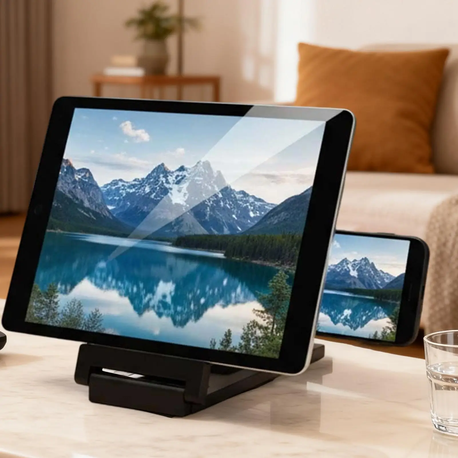 Screen Magnifier HD Screen Magnifying Glass Eye Protection Lightweight Portable Screen Enlarge Magnifier Phone Holder