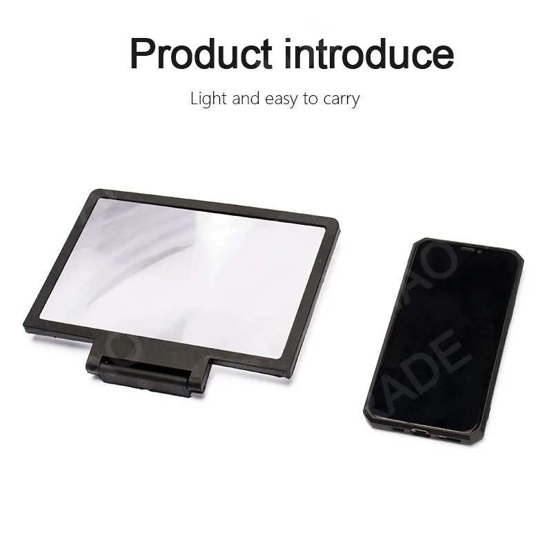 3D Screen Amplifier Mobile Phone HD Screen Video Glass Stand Magnifier For Phone Enlarged Screen Phone Stand Bracket