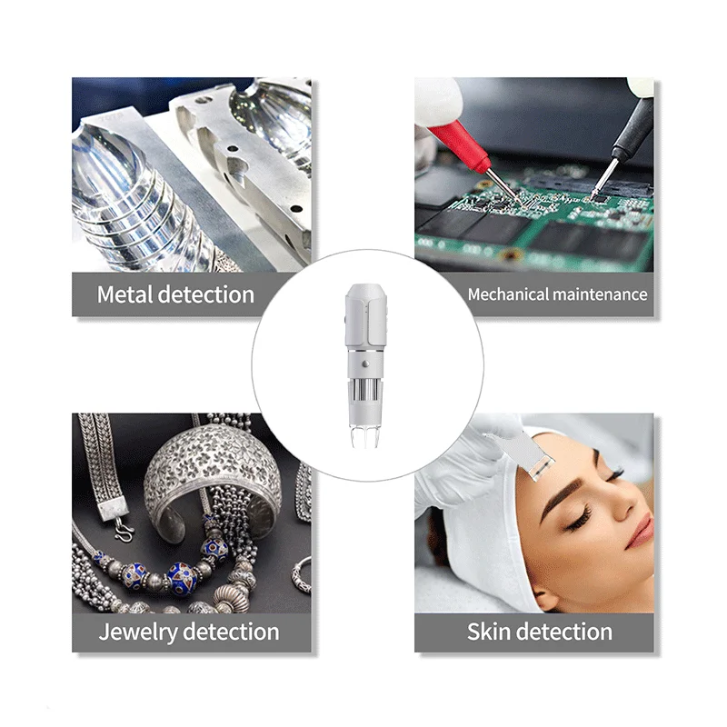 Digital Microscope Wireless Pocket Handheld USB Microscopes 50x-1600x Zoom Fixed Focus HD Magnifier For iPhone Android